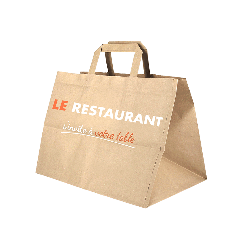 Sac cabas kraft personnalisé Le Restaurant