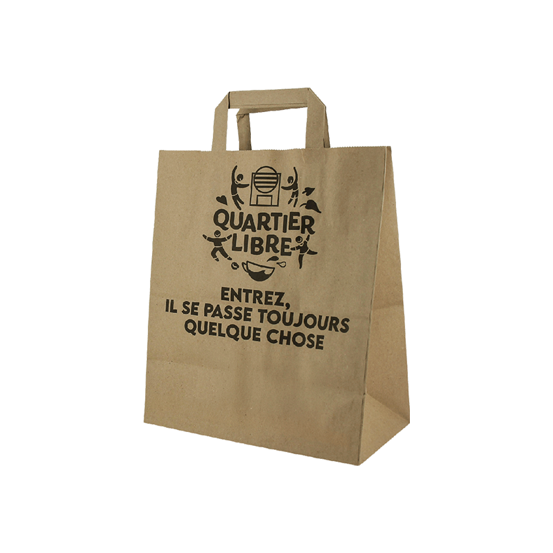 Sac cabas kraft personnalisé Quartier Libre