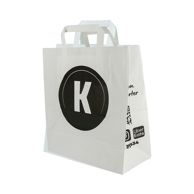 Sac cabas kraft personnalisé, restauration à emporter
